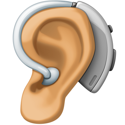 Ouvido Com Aparelho Auditivo: Pele Morena para Facebook 16.0