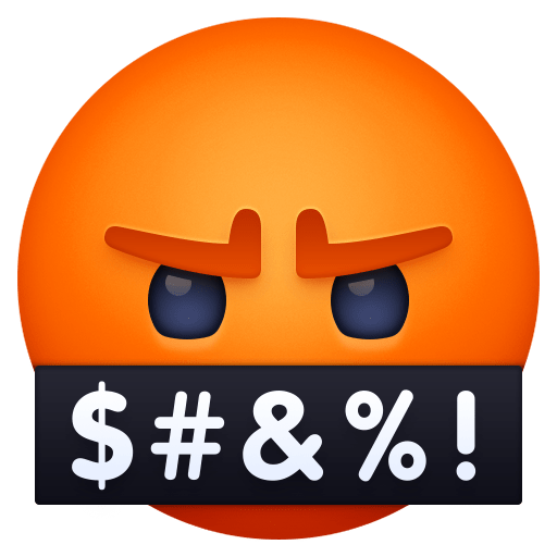 Face with Symbols on Mouth for Facebook 16.0