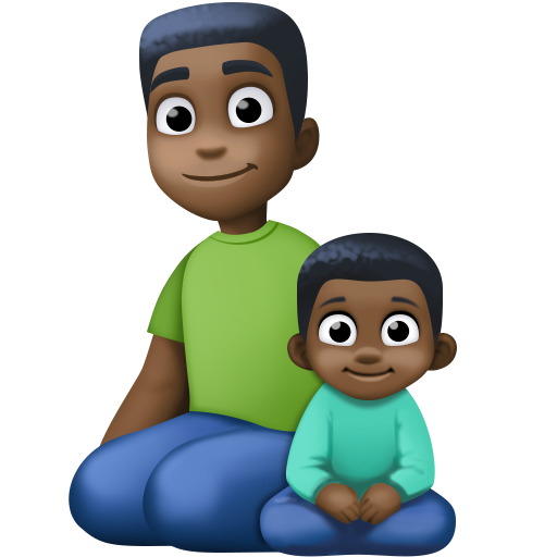 Сім'я-чоловік: темний тон шкіри, хлопчик: темний тон шкіри для Facebook 16.0