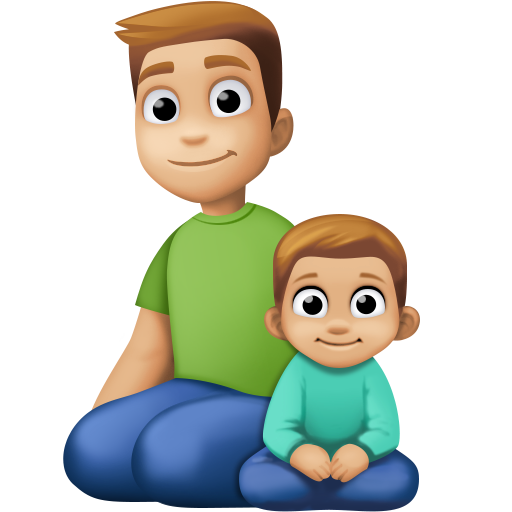 Сім'я-чоловік: середньо-світлий тон шкіри, хлопчик: середньо-світлий тон шкіри для Facebook 16.0