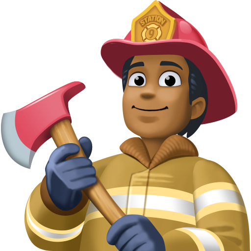 Bombeiro: Pele Morena Escura para Facebook 16.0