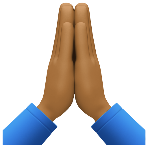 Mãos Juntas: Pele Morena Escura para Facebook 16.0