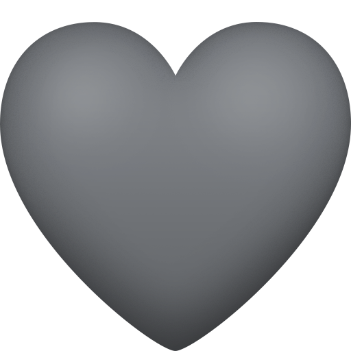 Coração Cinzento para Facebook 16.0