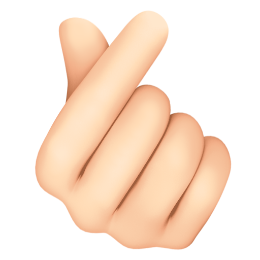 Mão Com O Dedo Indicador E O Polegar Cruzados: Pele Clara para Facebook 16.0