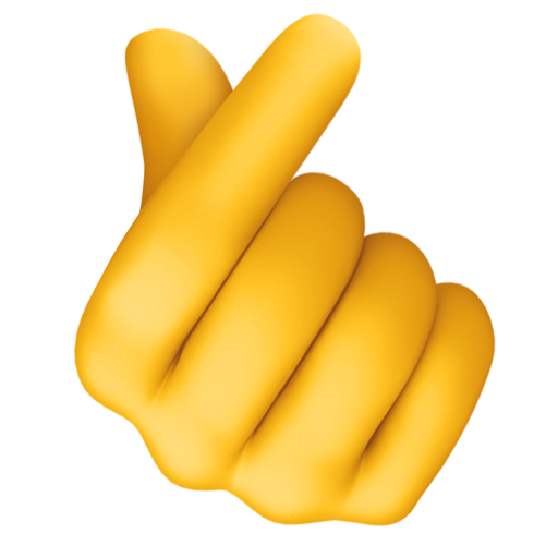 Hand with Index Finger and Thumb Crossed for Facebook 16.0