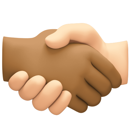 Aperto De Mãos: Pele Morena Escura, Pele Clara para Facebook 16.0