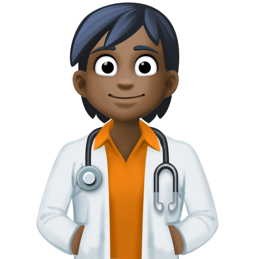 Profissional De Saúde: Pele Escura para Facebook 16.0