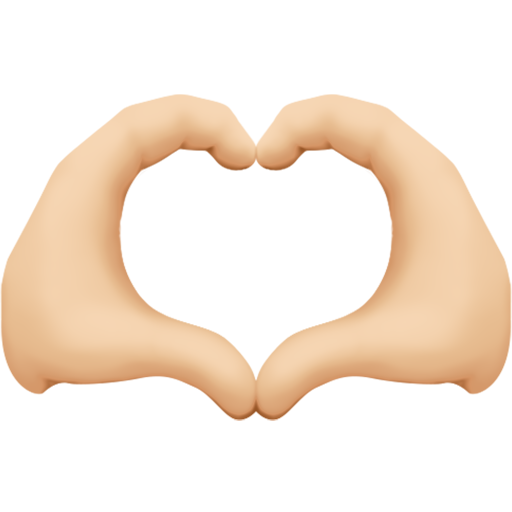 Mãos Em Coração: Pele Morena Clara para Facebook 16.0