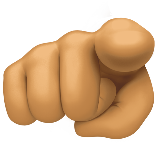 Dedo Indicador A Apontar Ao Visor: Pele Morena para Facebook 16.0