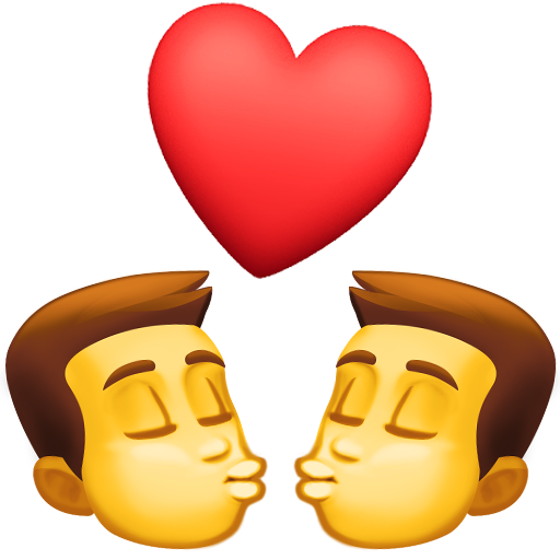 Поцілунок: чоловік чоловік для Facebook 16.0