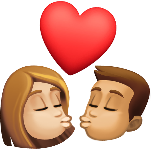 Beijo: Mulher, Homem, Pele Morena Clara, Pele Morena para Facebook 16.0