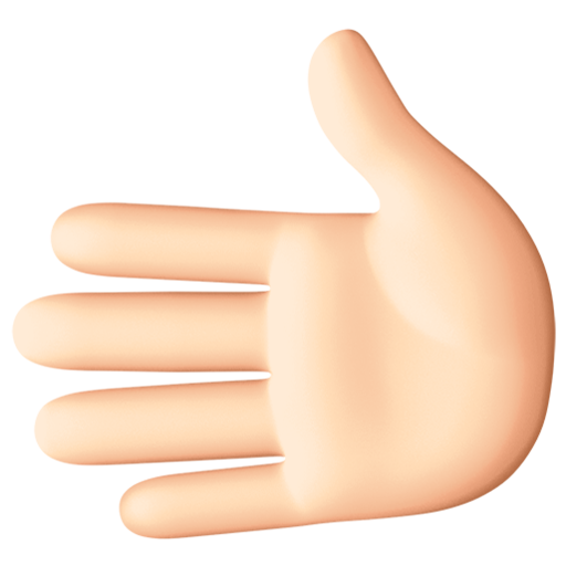 Рука вліво: дуже світлий тон шкіри для Facebook 16.0