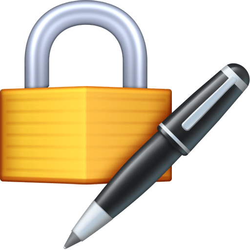 Закритий замок з пір'яною ручкою для Facebook 16.0