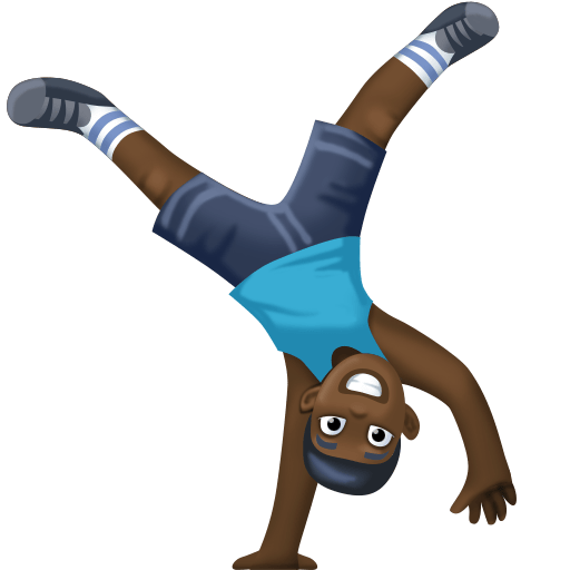 Homem Fazendo Estrela: Pele Escura para Facebook 16.0