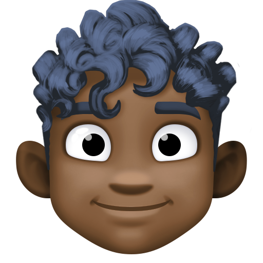 Caramba: Tom de Pele Escura, Cabelo Encaracolado para Facebook 16.0