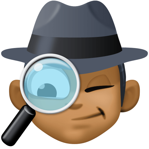 Homem Detective: Tom de Pele Média-escura para Facebook 16.0