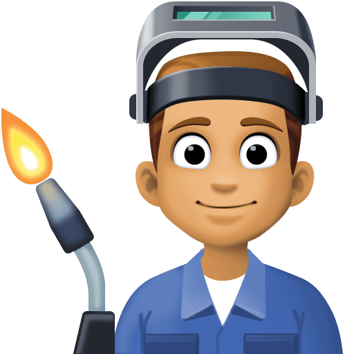 Чоловік-робітник: середній тон шкіри для Facebook 16.0