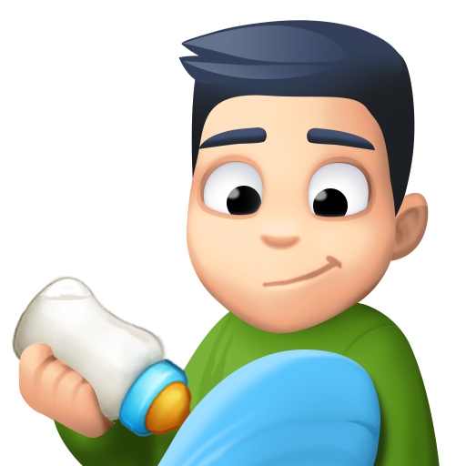 Homem Alimentando Bebê: Pele Clara para Facebook 16.0