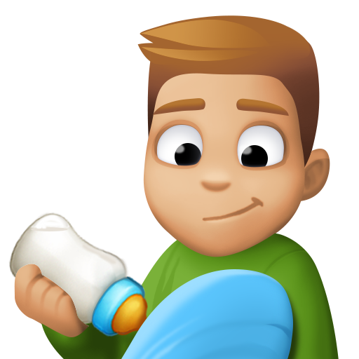 Кормящий мужчина: светлый тон кожи для Facebook 16.0