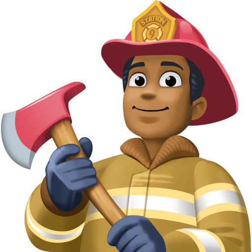 Man Firefighter: Medium-Dark Skin Tone para Facebook 16.0