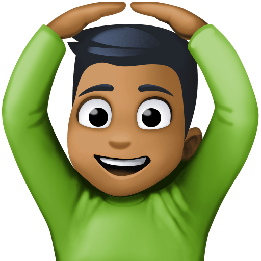 Homem Fazendo Gesto De “Ok”: Pele Morena Escura para Facebook 16.0