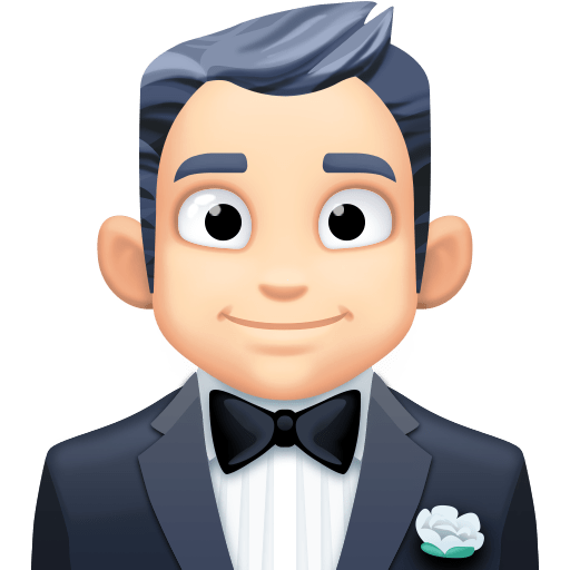 Чоловік у смокінгу: дуже світлий тон шкіри для Facebook 16.0