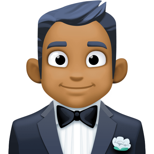 Homem De Smoking: Pele Morena Escura para Facebook 16.0