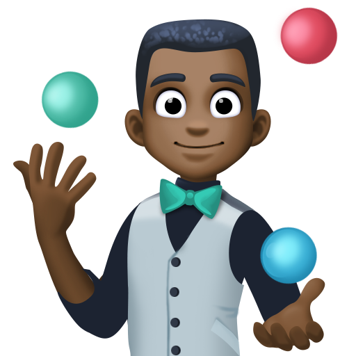 Homem Malabarista: Pele Escura para Facebook 16.0