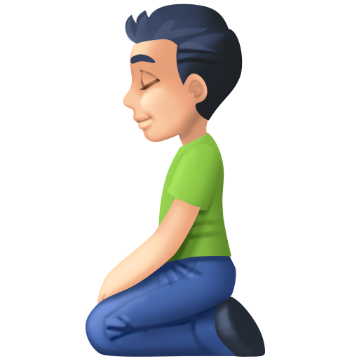 Homem Ajoelhando: Pele Clara para Facebook 16.0