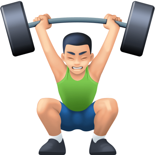 Homem Levantando Peso: Pele Clara para Facebook 16.0