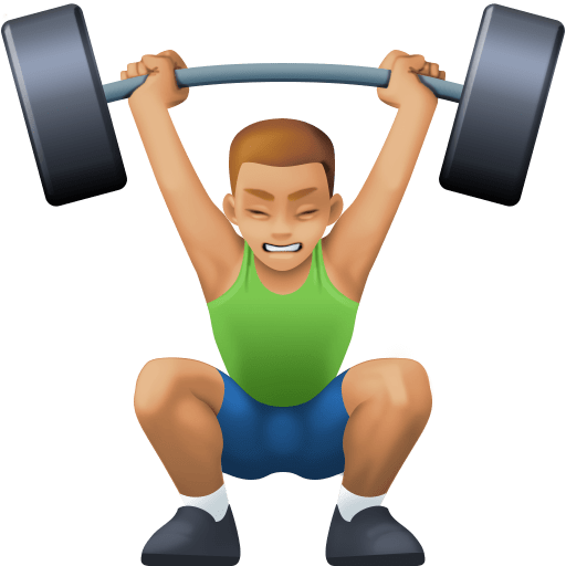 Homem Levantando Peso: Pele Morena Clara para Facebook 16.0