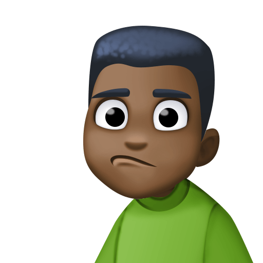 Homem Fazendo Bico: Pele Escura para Facebook 16.0