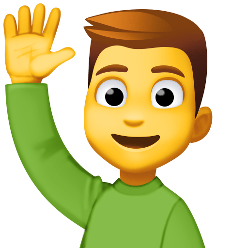 Homem Levantando A Mão para Facebook 16.0