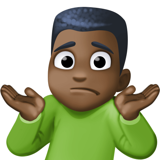 Homem Dando De Ombros: Pele Escura para Facebook 16.0