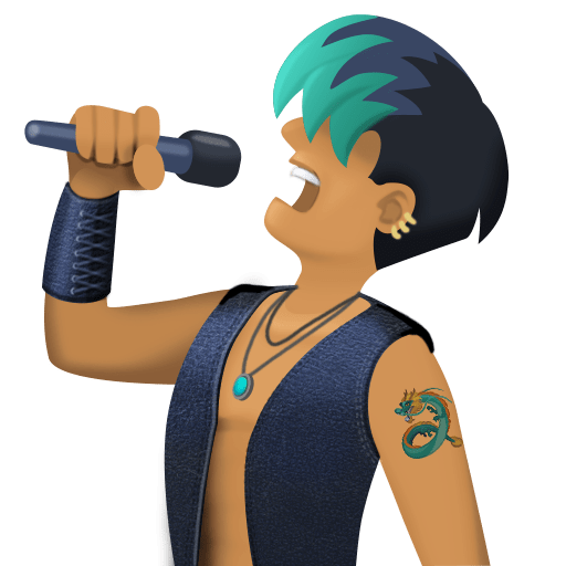 Чоловік-співак: середній тон шкіри для Facebook 16.0