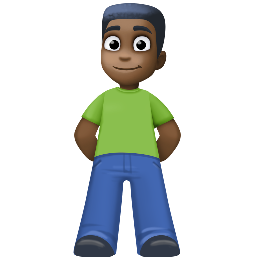 Homem Em Pé: Pele Escura para Facebook 16.0