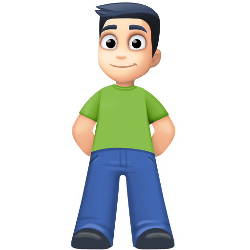 Homem Em Pé: Pele Clara para Facebook 16.0