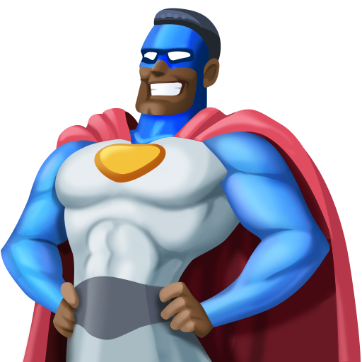 Homem Super-Herói: Pele Escura para Facebook 16.0