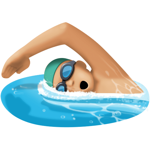 Homem Nadando: Pele Morena Clara para Facebook 16.0