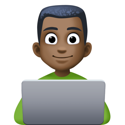 Мужчина-инженер: очень темный тон кожи для Facebook 16.0