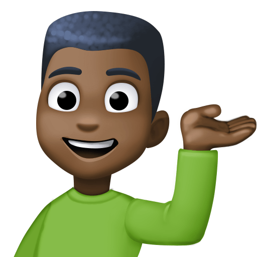 Homem Com A Palma Virada Para Cima: Pele Escura para Facebook 16.0