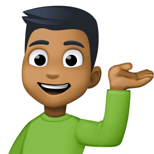 Homem Com A Palma Virada Para Cima: Pele Morena Escura para Facebook 16.0