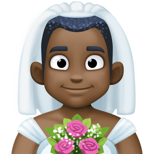 Мужчина в фате: очень темный тон кожи для Facebook 16.0