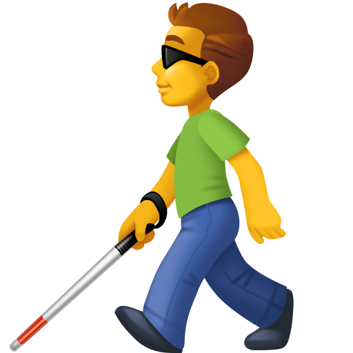 Homem Com Bengala Para Cego para Facebook 16.0