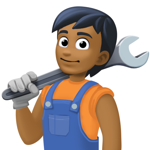 Mecânico Trabalhando: Pele Morena Escura para Facebook 16.0