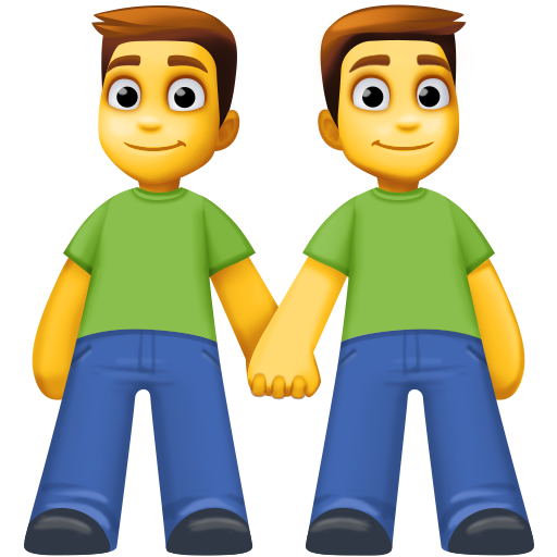 Homens que seguram as mãos para Facebook 16.0