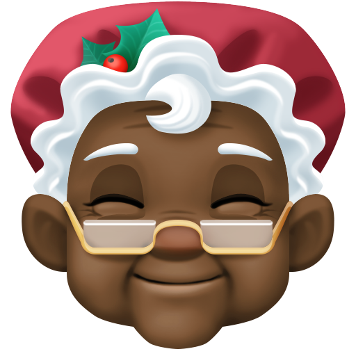 Mamãe Noel: Pele Escura para Facebook 16.0