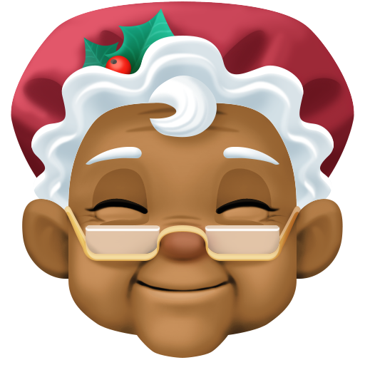 Mamãe Noel: Pele Morena Escura para Facebook 16.0