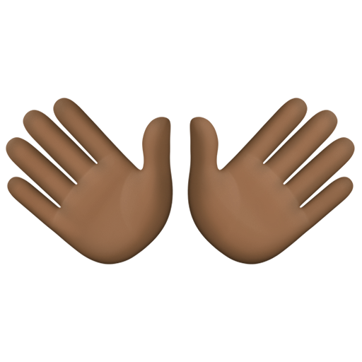Mãos Abertas: Pele Escura para Facebook 16.0