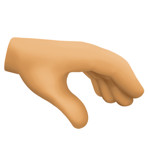 Palma Da Mão Virada Para Baixo: Pele Morena para Facebook 16.0